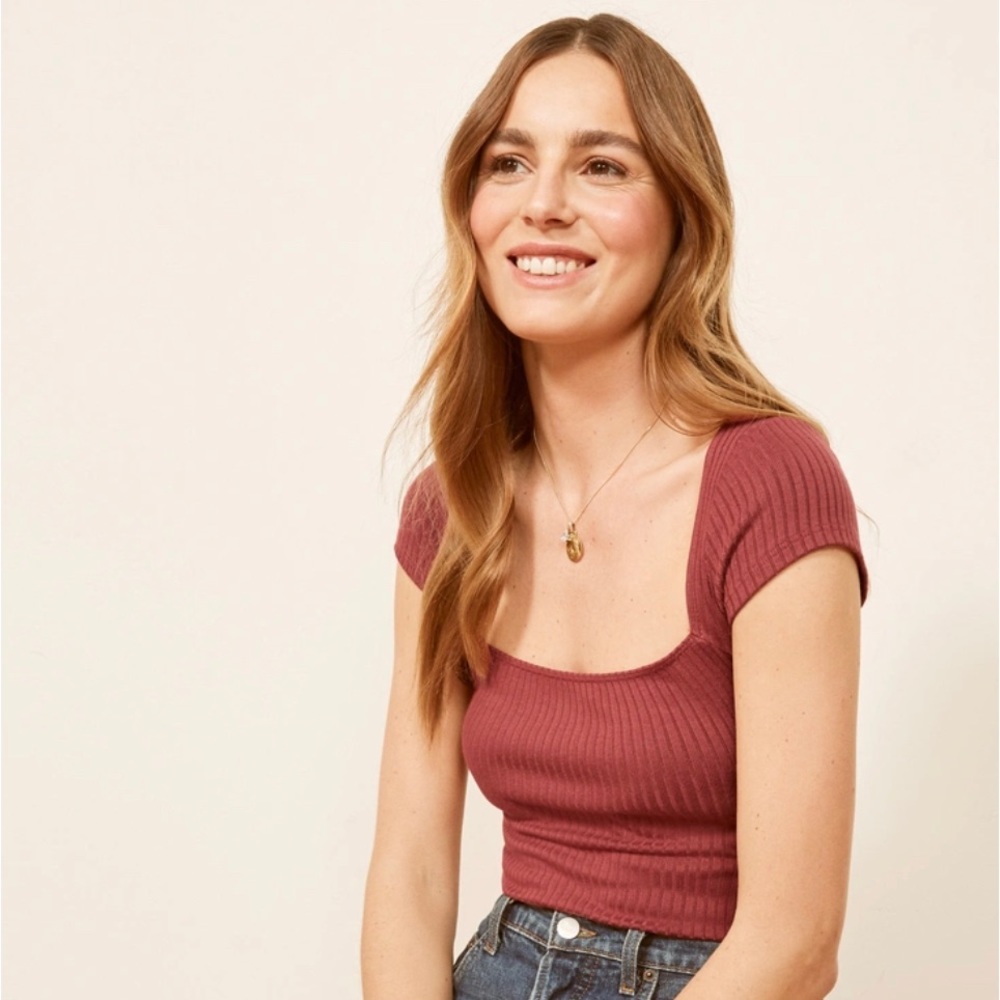 Reformation Bardot Top Blouse XS/S